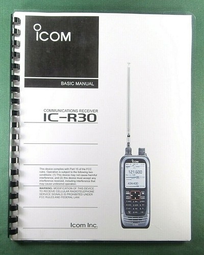 Icom r30 instruction manual - icom, ic-r30