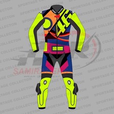 Sami Racers Roossi 46Leather Motorcycle Biker Men Motorbike Leather Racing Suit