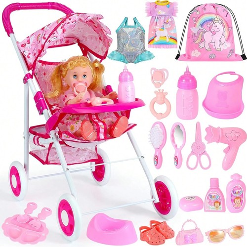 24pcs doll stroller set with - ,