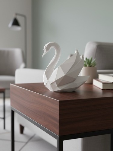 Graceful swan sculpture - swan, |