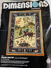 Persian Tapestry Dimensions Crewel Needlepoint Kit Vintage Timothy Glenn 1978