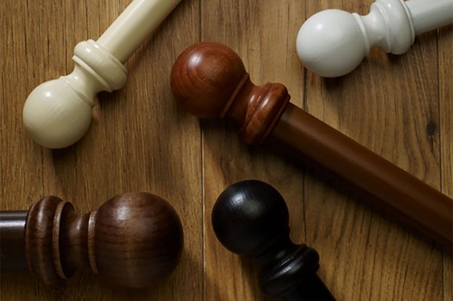 35mm wood curtain pole set - curtain,
