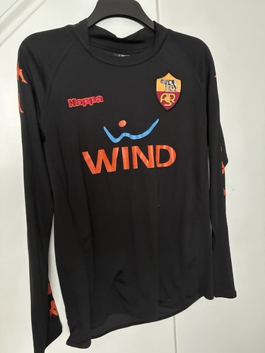 Roma kappa black away shirt - roma, fc
