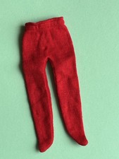 🧡 Vintage 1960s Sindy Doll Patch Size Red Tights - VGC