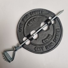 Cast Iron Damper to fit 6" Flue Pipe Heat Control Multifuel Wood Burner Stoves