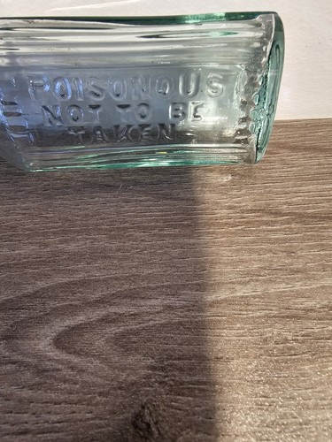 Antique bottle poison - antique, not