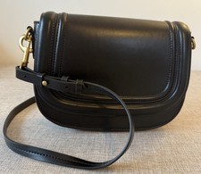 Zara Black Saddle Crossbody