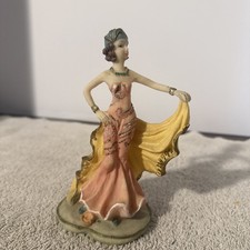 Vintage Flapper Lady Resin