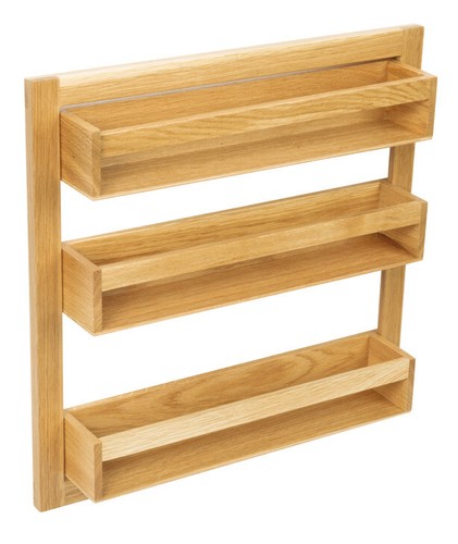 Spice rack clear lacquered - clear,