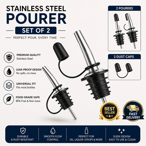 2pcs stainless steel oil - stainless,