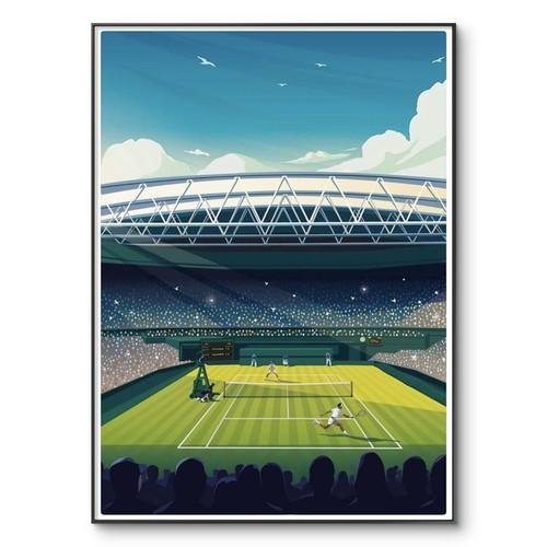 Wimbledon tennis poster - wimbledon,