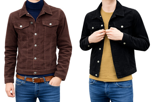 Mens retro jacket coat black - retro,