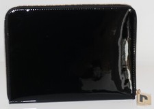 Paco Rabanne Black Patent Pouch / Clutch Bag  