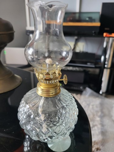 Glass oil lamp - oil,
