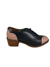 Miss L Fire 1940s 1950s Slingback Saddle Shoe Navy. 37 EUR 6.5 US