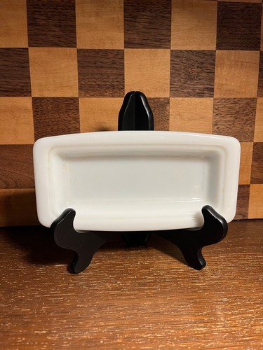 Milk glass pyrex - butter, dish