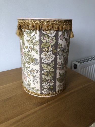 Vintage floral fabric - fabric, tassel