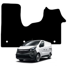 for Vauxhall Vivaro 2014 to 2019 Fully Tailored Black Car/Van Mat Carpets