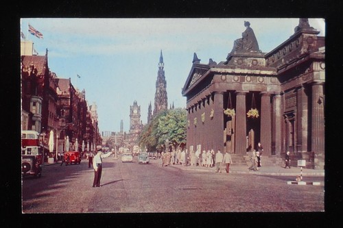 1950s princess street old - princess, cars