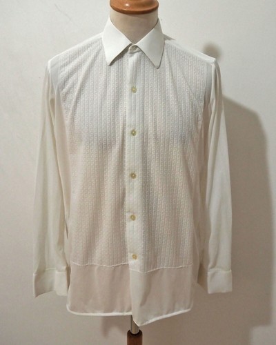 60s nylon shirt collar - , width