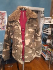 H&M FAUX FUR CAMOUFLAGE ARMY