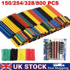 800x Heat Shrink Tubing Tube Sleeve Kit Car Electrical Assorted Cable Wire Wrap