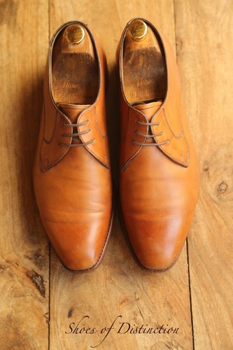 Barker tan brown leather derby - barker,