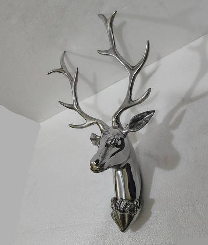 Large metal wall mount deer - metal,