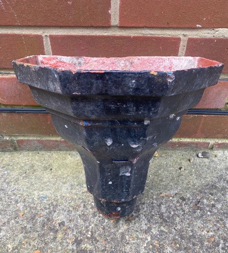 Antique cast iron rain drain - iron,