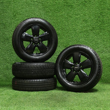 Alloy Wheels Mini One 15'' 5x112 6855101 Black 66.6cb ET46 Genuine OEM set tyres