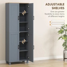 Tall Kitchen Cupboard Grey