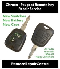 Peugeot 107 207 307 2 Button Remote Car Key Fob Fix Repair