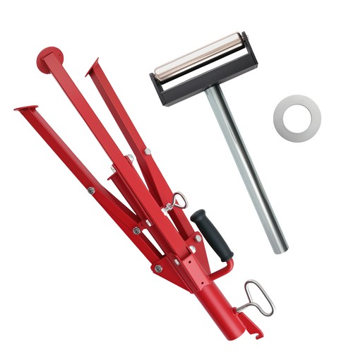 Adjustable height roller - roller, stand