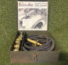 SCHRADER SPARK PLUG TIRE PUMP