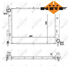 COOLANT RADIATOR 56057 NRF I