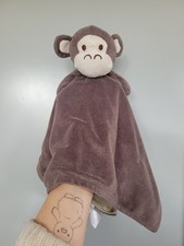 Primark Early Days Monkey Brown & Cream Comforter Plush Soft Toy 46cm x 46cm