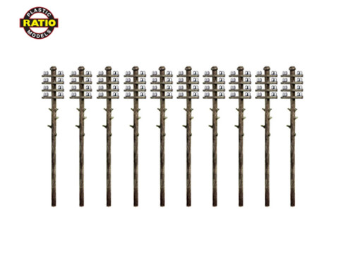 Ratio 211 telegraph poles - 211,