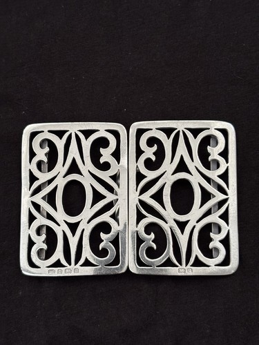 Silver nurses belt buckle - silver,