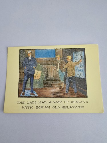 Glen baxter vintage postcard - glen,