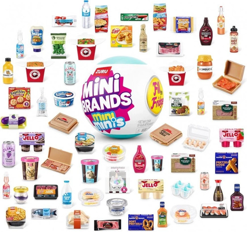 Mini brands fill the - the, fridge