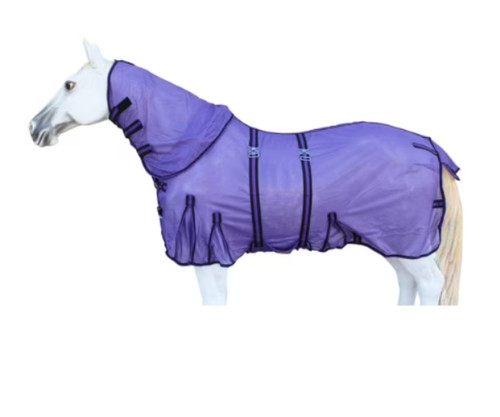 Purple horse fly - purple, neck