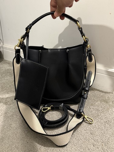 Zara stunning black bucket - bucket, bag