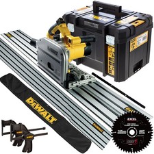 Dewalt DWS520KTL Plunge Saw 110V 2 x 1.5m Guide Rail Connector Clamp Blade & Bag