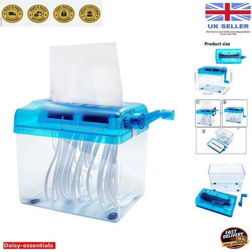 Hand powered paper shredder - hand-powered,