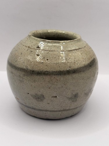 Old stoneware ginger jar