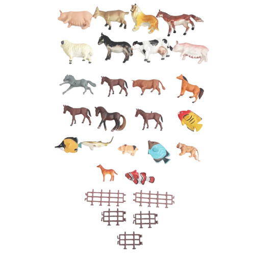 Vintage farm animals - farm, toy