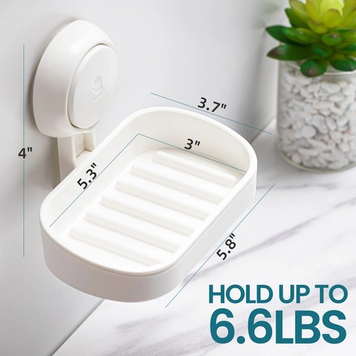 Soap dish bar - holder, suction