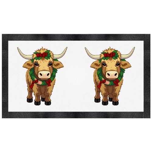 Festive highland cow pet - cow',