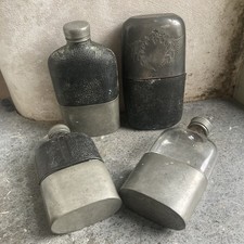 4 x Vintage Antique Leather &