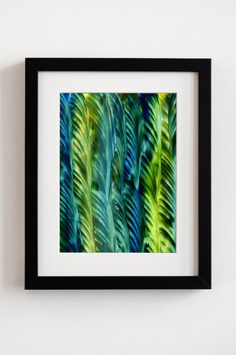 Original abstract wax painting - original,